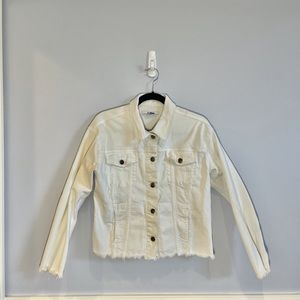 White jean jacket